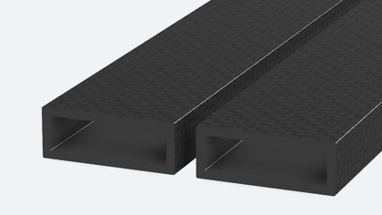 カーボン角パイプ 辺32 x 12mm 厚み2.0mm 長さ1,000mm