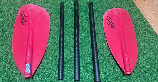 カヌー：パドル用シャフト