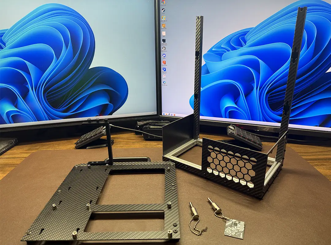 オープンフレームPCケース用パーツ製作事例